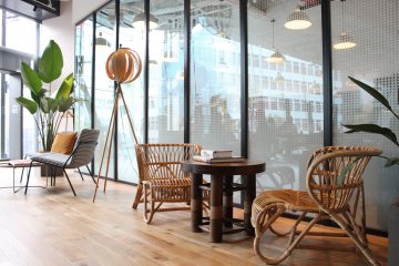 Relax and work in a breakout space