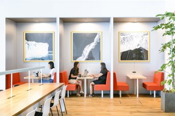 Workstations and Hot Desks available on the second floor