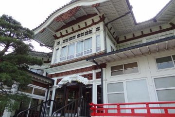 The view from outdoors on the second floor