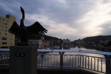 River walk before heading home on the train south to Kawayu-Onsen