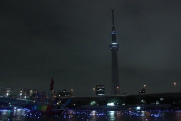 The lights of the Tokyo Skytree turning off to prepare for the next event lined up!