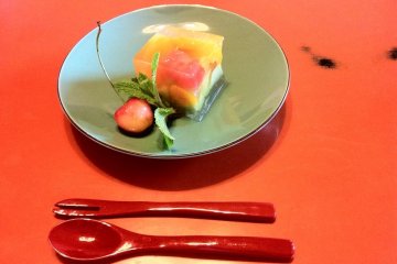 Delicious deserts at Genmyoan Ryokan Amanohashidate on the North Shore of Kyoto Prefecture
