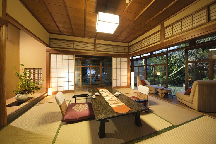 One of the larger rooms with direct garden access