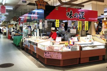 A variety of ma and pa stalls create a friendly local atmosphere