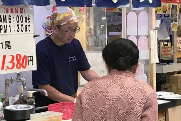 Freshly caught squid - you can't get fresther that that
