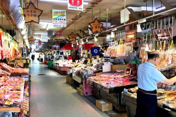 A variety of ma and pa stalls create a friendly local atmosphere