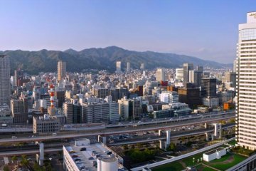 Panoramic view of Mount Maya and Kobe City
