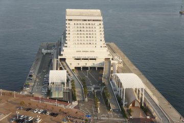 Kobe Meriken Park Oriental Hotel seen from the observatory