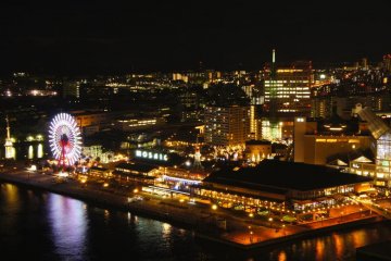MOSAIC shopping mall seen from the Kobe Port Tower
