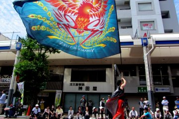 Some of the flags are extremely colorful and vibrant