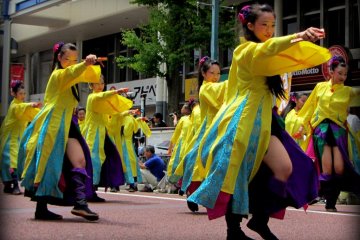 The dance groups come from all over