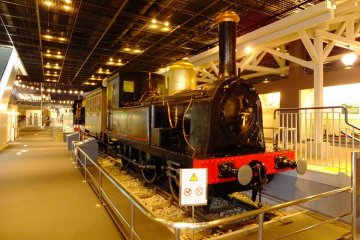 First steam locomotive preserved at the museum.