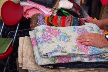Obis on sale too! If you're not planning to wear them, you can re-use the fabric by making other crafts, like card cases or pouches.