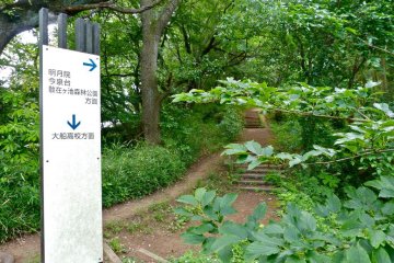 This is the entrance to the hiking course