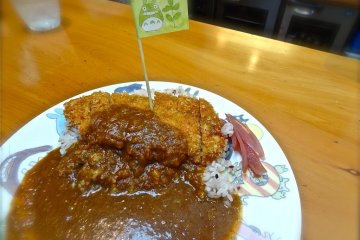 <p>The Pork Cutlet Curry with mixed Genmai rice was a home hearty meal enjoyed by all (&yen;1,200)</p>