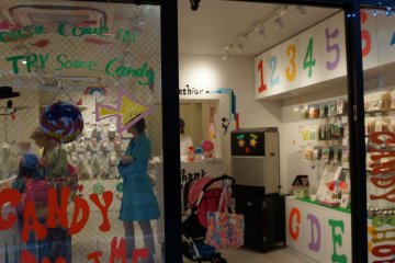 Everything about the store is colorful and fun
