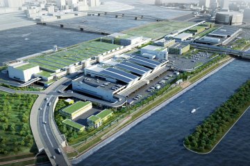 Toyosu Fish Market - Aerial 