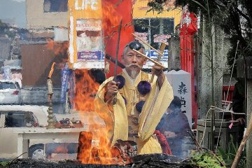 The fire festival in March