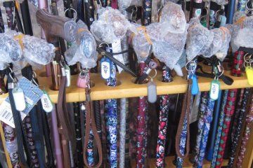 beautifully designed walking sticks in Sugamo on the northern part of the Yamanote line in Tokyo