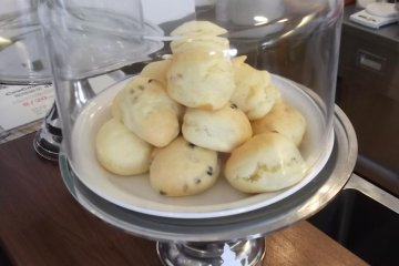 <p>The cafe's home-baked scones</p>