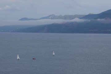 Catching a sailboat race