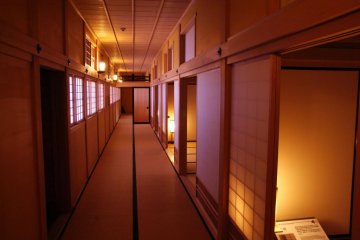 Hallways lead you along the visitor's route