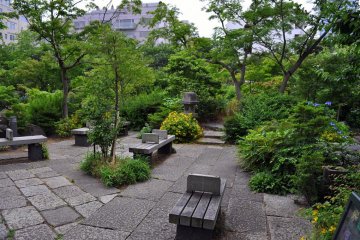 Plenty of seating--especially in the typically bench-less town of Tokyo--is quite inviting for visitors.