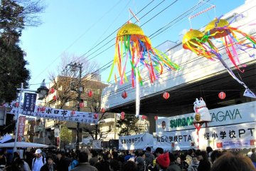 Part of the festivities of the flea market