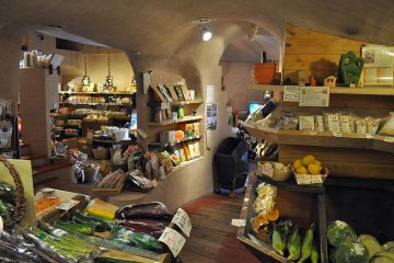 The interior of With Everyone for the Earth takes you back to a quaint countryside feel