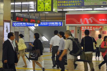Traffic in the station