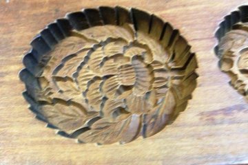 Cherry woode Wagashi Sweet Moulds that have seen many celebrations