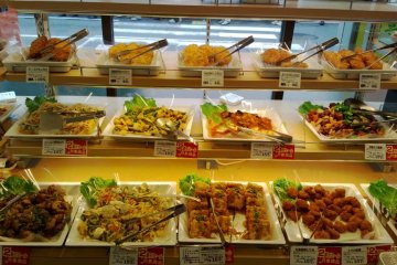 Rows of food to choose from
