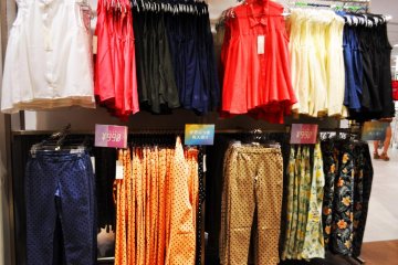 Most clothes here cost under ten US dollars.