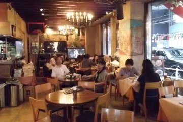 <p>The lively interior</p>