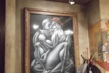 <p>Some of the art on the walls</p>