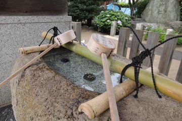 Temizuya made from stone