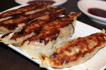 I ordered these massive gyoza with my ramen at Kanisenmon Keisuke.
