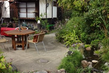 At Furui restaurant a table in the garden is best in the warm seas