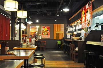 Inside of the restaurant.