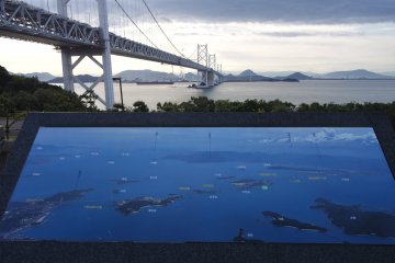 Honshu-Shikoku Bridge Map ©Larisa Amaya-Baron