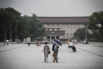 In front of the National Museum