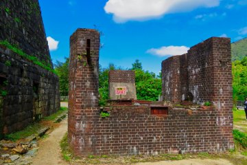 Ruins of processing field site