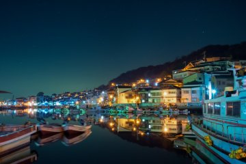 Night view on the Island of Ie