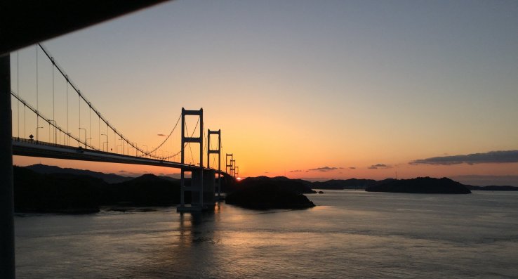 Evening scenery of Shimanami Kaido