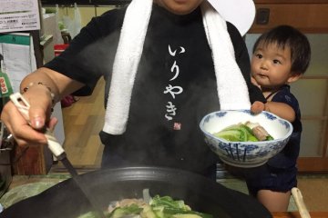 Experience local cuisine "Iriyaki" in farm inn