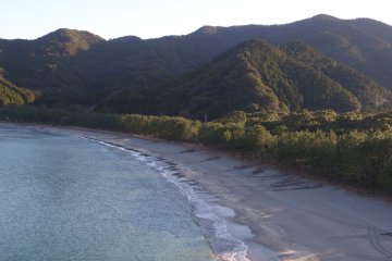 Belle vue de la plage Hatouzu