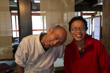 I couldn't resist having a photo with the soba master. 