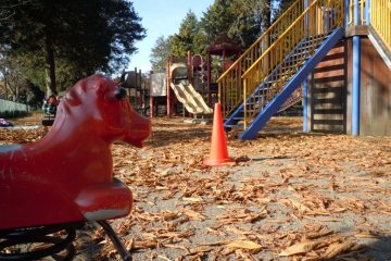 It's all about playgrounds when you have a kid.