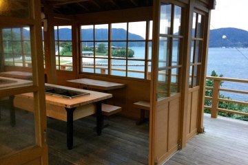 My favorite part of the hotel: The Scandinavian style BBQ house.
