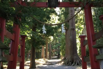 The shrine on Biwa Island.